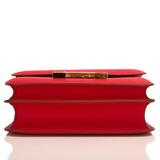 Hermes Rouge Casaque Epsom Constance 24cm Gold Hardware