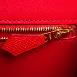 Hermes Rouge Casaque Epsom Constance 24cm Gold Hardware