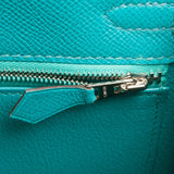 Hermes Blue Paon Epsom Sellier Kelly 25cm Palladium Hardware