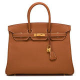 Hermes Gold Togo Birkin 35cm Gold Hardware
