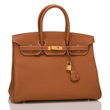 Hermes Gold Togo Birkin 35cm Gold Hardware