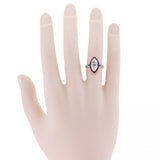 H.M. The Queens Sister H.R.H. Princess Margaret Diamond & Ruby Belle Epoque Ring