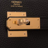 Hermes Black Togo Kelly 32cm Gold Hardware