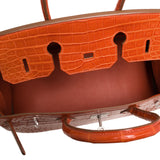 Hermes Sanguine Matte Niloticus Crocodile Birkin 35cm Palladium Hardware