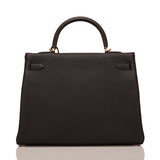 Hermes Black Togo Retourne Kelly 35cm Gold Hardware