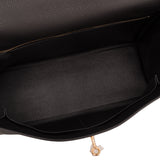 Hermes Black Togo Retourne Kelly 35cm Gold Hardware