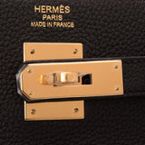 Hermes Black Togo Retourne Kelly 35cm Gold Hardware