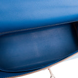 Hermes Bi-color Celeste and Mykonos Epsom Retourne Candy Kelly 32cm
