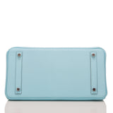 Hermes Blue Atoll Epsom Birkin 30cm Palladium Hardware