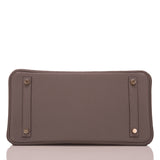 Hermes Etain Clemence Birkin 30cm Gold Hardware