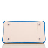 Hermes HSS Blue Hydra And Craie Swift Birkin 25cm Brushed Palladium Hardware