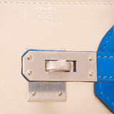 Hermes HSS Blue Hydra And Craie Swift Birkin 25cm Brushed Palladium Hardware