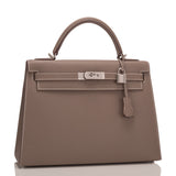 Hermes Etoupe Epsom Kelly Sellier 32cm