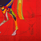 Hermes \"La Pegase d\'Hermes\" Silk Twill Scarf 90cm