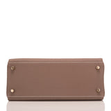 Hermes Etoupe Togo Retourne Kelly 28cm Gold Hardware