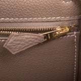 Hermes Etoupe Togo Retourne Kelly 28cm Gold Hardware