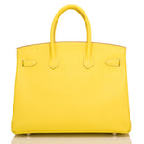 Hermes Lime Epsom Bi-Color Candy Birkin 35cm Palladium Hardware