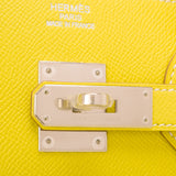 Hermes Lime Epsom Bi-Color Candy Birkin 35cm Palladium Hardware