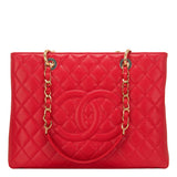 Chanel Red Caviar Grand Shopping Tote (GST)