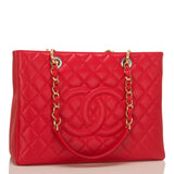 Chanel Red Caviar Grand Shopping Tote (GST)
