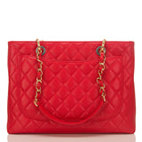 Chanel Red Caviar Grand Shopping Tote (GST)