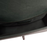 Chanel Paris In Rome Dark Green Quilted Calfskin Medium Boy Bag With Handle