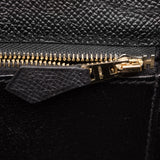 Hermes Black Epsom Sellier Kelly 25cm Gold Hardware