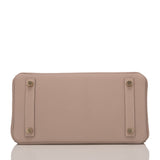 Hermes Gris Tourterelle Togo Birkin 25cm Gold Hardware