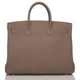 Hermes Etoupe Togo Birkin 40cm Gold Hardware