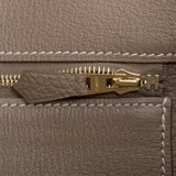 Hermes Etoupe Togo Birkin 40cm Gold Hardware