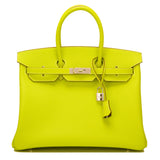 Hermes Kiwi Epsom Bi-Color Candy Birkin 35cm Palladium Hardware