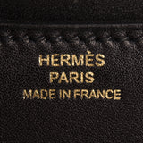 Hermes Black Evercalf Mini Constance 18cm Gold Hardware