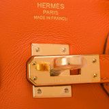 Hermes Orange Swift Birkin 25cm Gold Hardware