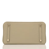 Hermes Sage Clemence Birkin 30cm Gold Hardware
