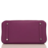 Hermes Anemone Togo Swift Ghillies Birkin 30cm Palladium Hardware