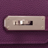 Hermes Anemone Togo Swift Ghillies Birkin 30cm Palladium Hardware