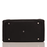 Hermes Black Clemence Medium Lindy 30cm