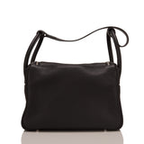 Hermes Black Clemence Medium Lindy 30cm