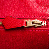 Hermes Rouge Casaque Epsom Birkin 30cm Gold Hardware