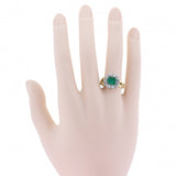 Mid-Victorian Emerald and Diamond Ring