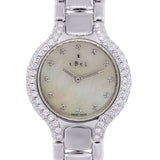 EBEL BELUGA MOP DIAMOND DIAL AND BEZEL 18K WHITE GOLD WATCH
