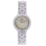 EBEL BELUGA MOP DIAMOND DIAL AND BEZEL 18K WHITE GOLD WATCH