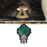 Cartier Gold Diamond Jade Lacque Burgauté Chinoiserie Vanity Case