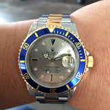 ROLEX 16613 SUBMARINER SERTI DIAL TWO TONE WATCH