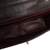 Chanel Vintage Black Quilted Lambskin Jumbo Classic Flap Bag