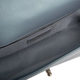 Chanel Light Blue Iridescent Calfskin Medium Boy Bag
