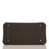 Hermes Macassar Togo Birkin 30cm Gold Hardware