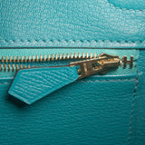 Hermes Blue Paon Epsom Birkin 30cm Gold Hardware