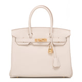 Hermes Craie Togo Birkin 30cm Gold Hardware