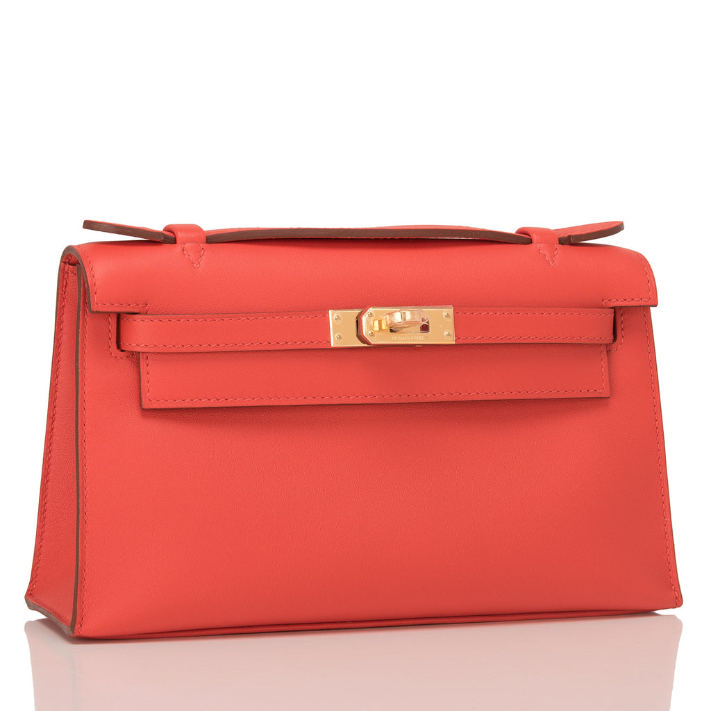 Hermes Kelly Mini Pochette Capucine